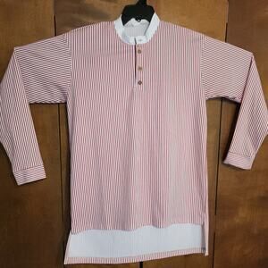 J. Hornaday Dry Goods Cowboy Shirt Ticking Stripe Men's Medium